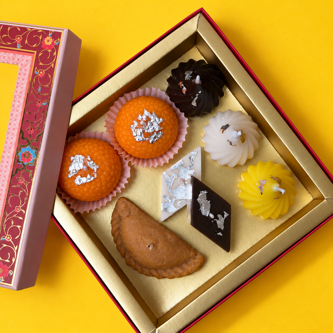 Assorted Mithai Box | Candle