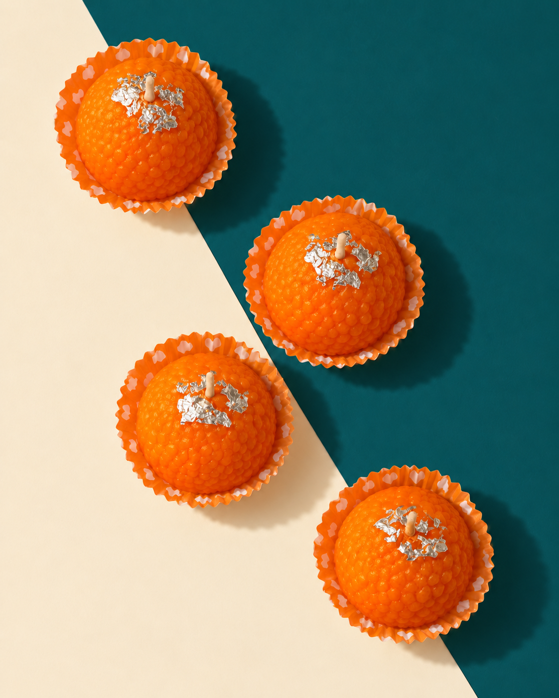 Motichur Ladoo Candle | Set of 4