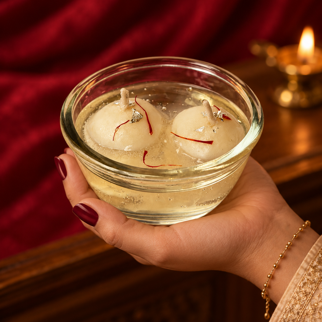 Rasgulla Candle