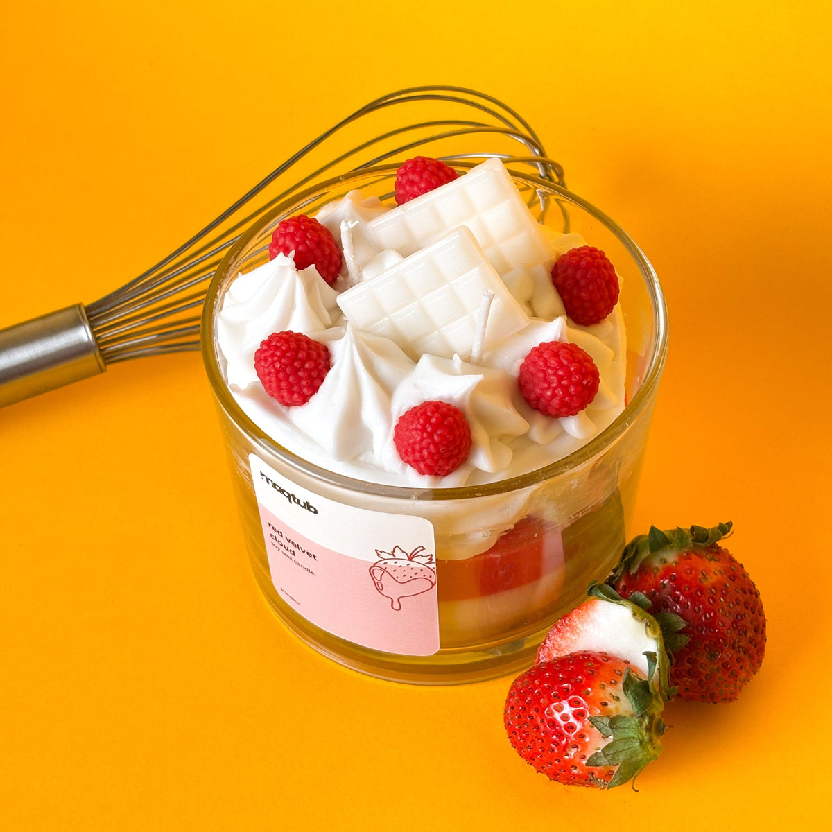 Red Velvet Cloud Candle